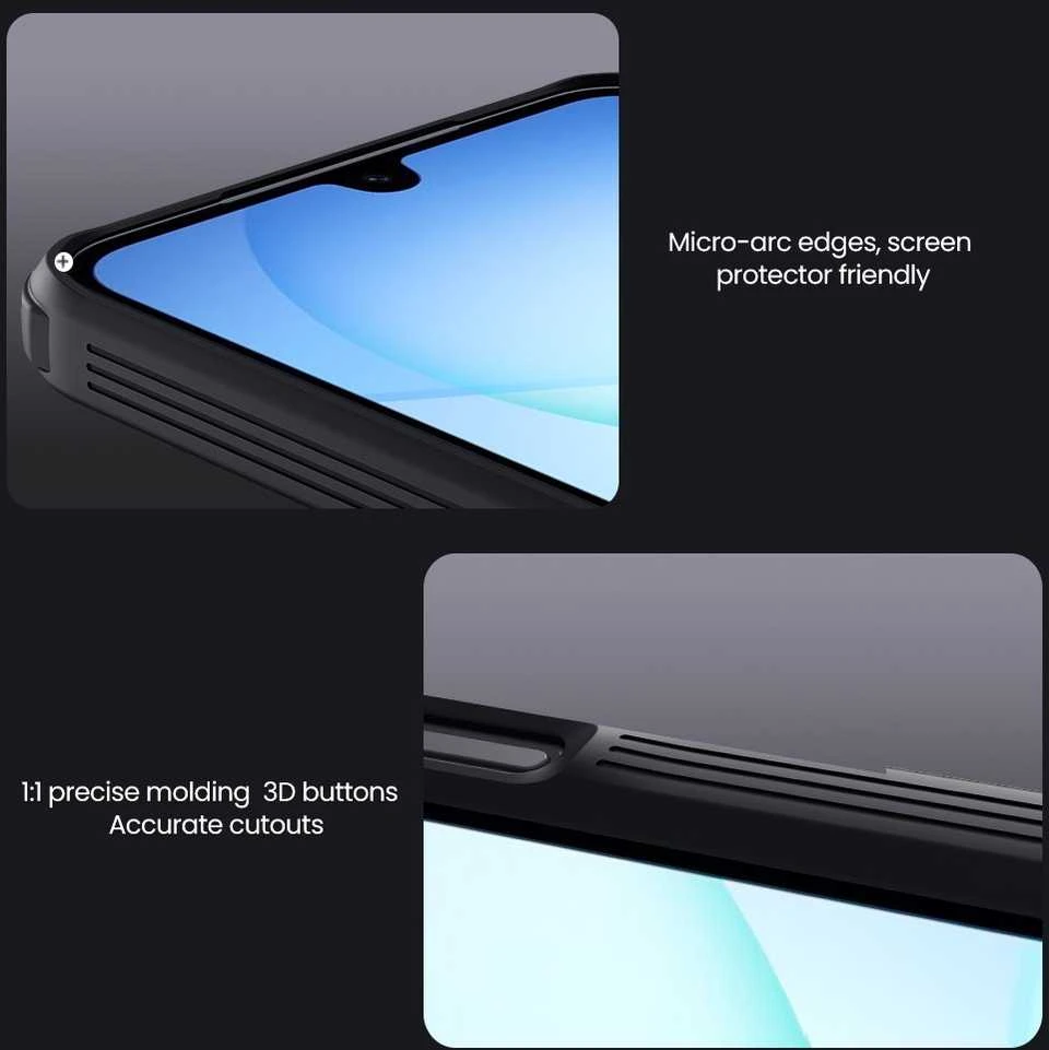 Nillkin CamShield PRO dėklas skirtas Samsung Galaxy A17 5G juodos spalvos
