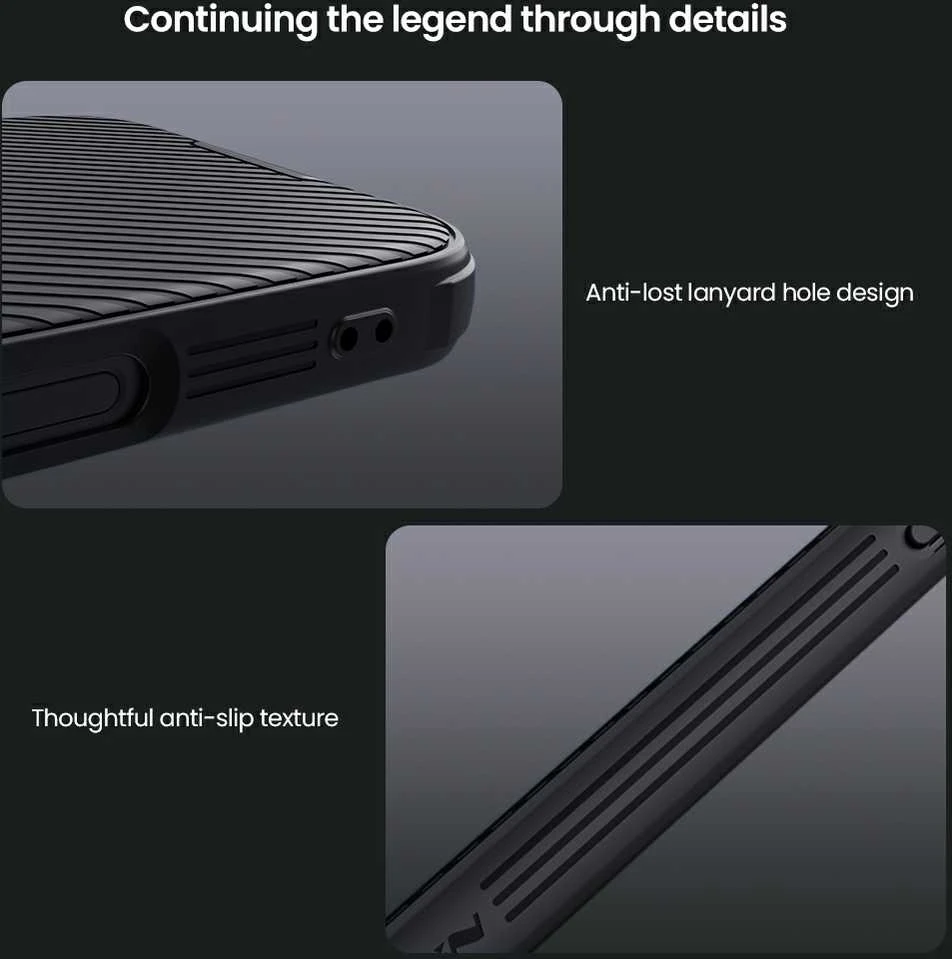 Nillkin CamShield Pro Hard Apple iPhone 16 Pro Max dėklas telefonui juodos spalvos