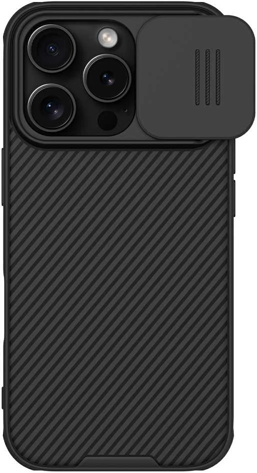 Nillkin CamShield PRO Hard Apple iPhone 16 Pro dėklas telefonui juodos spalvos