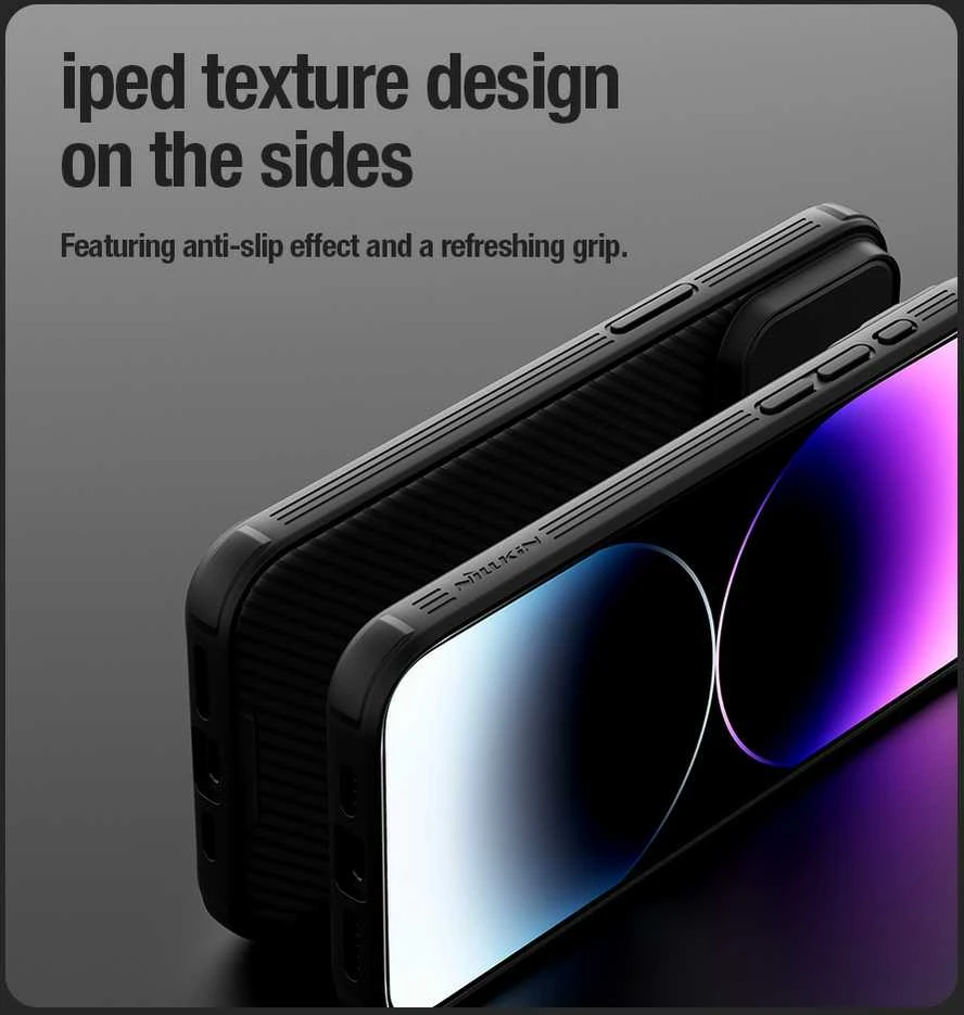 Dėklas Nillkin CamShield Pro Apple iPhone 15 Pro Max mėlynas