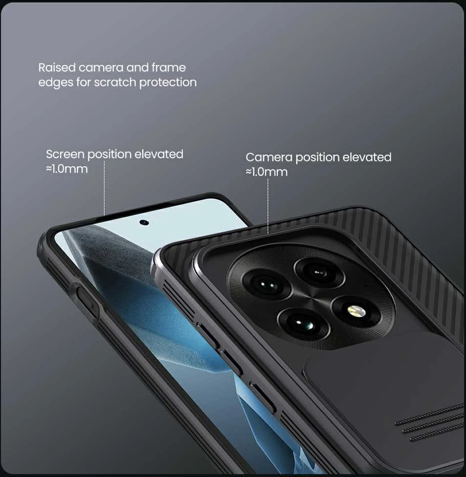 Nillkin CamShield PRO Hard OnePlus 13 dėklas telefonui juodos spalvos