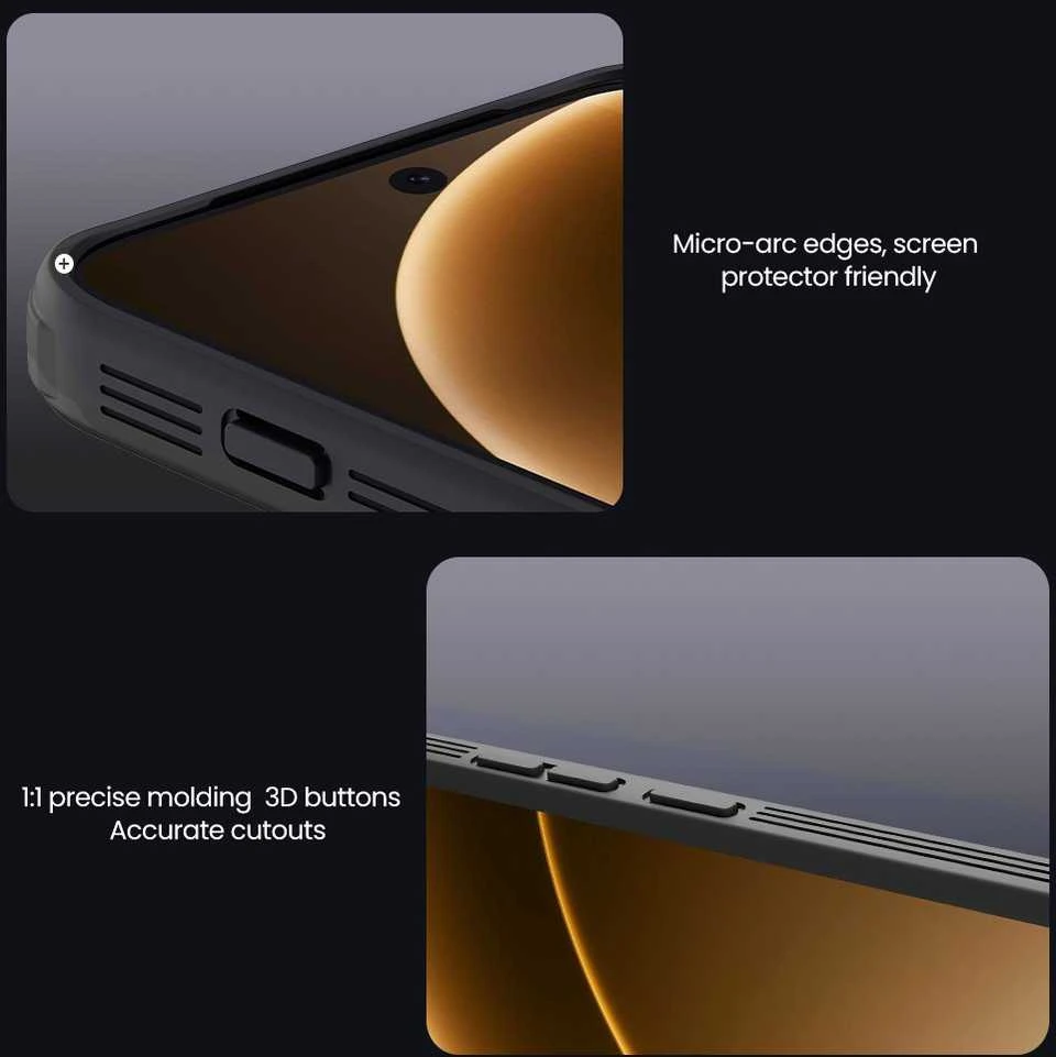 Nillkin CamShield PRO Hard dėklas skirtas OnePlus 15 juodos spalvos