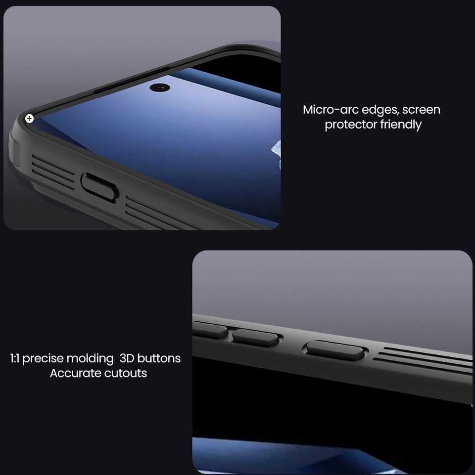 Nillkin CamShield PRO Hard dėklas skirtas OnePlus 15R juodos spalvos