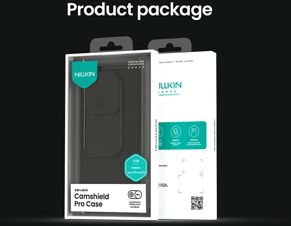 Nillkin CamShield PRO Hard Case skirta OnePlus 13R dėklas telefonui juodos spalvos