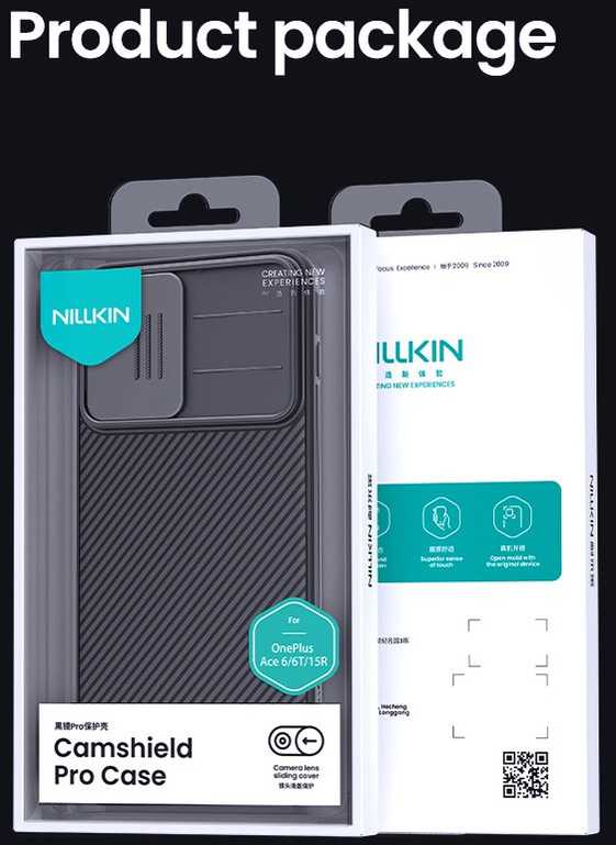 Nillkin CamShield PRO Hard dėklas skirtas OnePlus 15R juodos spalvos