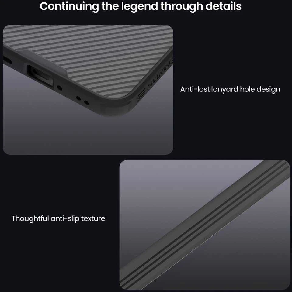 Nillkin CamShield PRO Hard dėklas skirtas OnePlus 15R skaidrus juodos spalvos