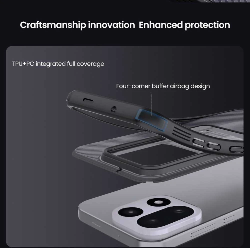 Nillkin CamShield PRO Hard dėklas telefonui OnePlus 15 Transparent Juodas