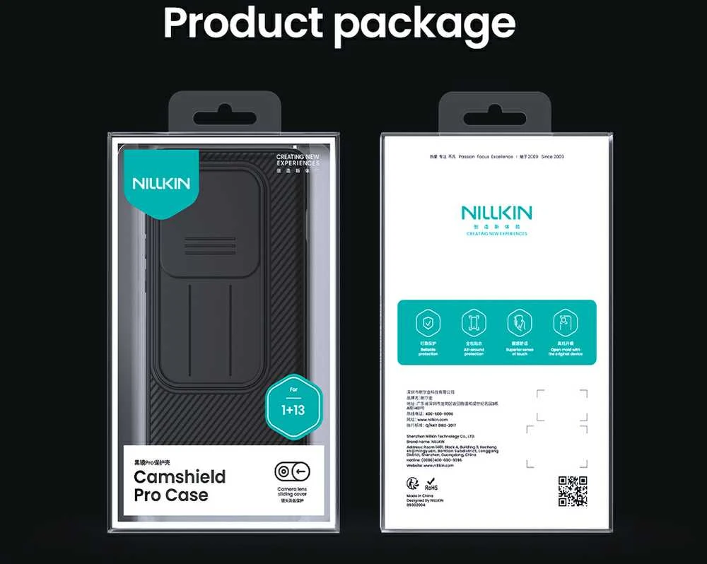 Nillkin CamShield PRO Hard OnePlus 13 dėklas telefonui juodos spalvos