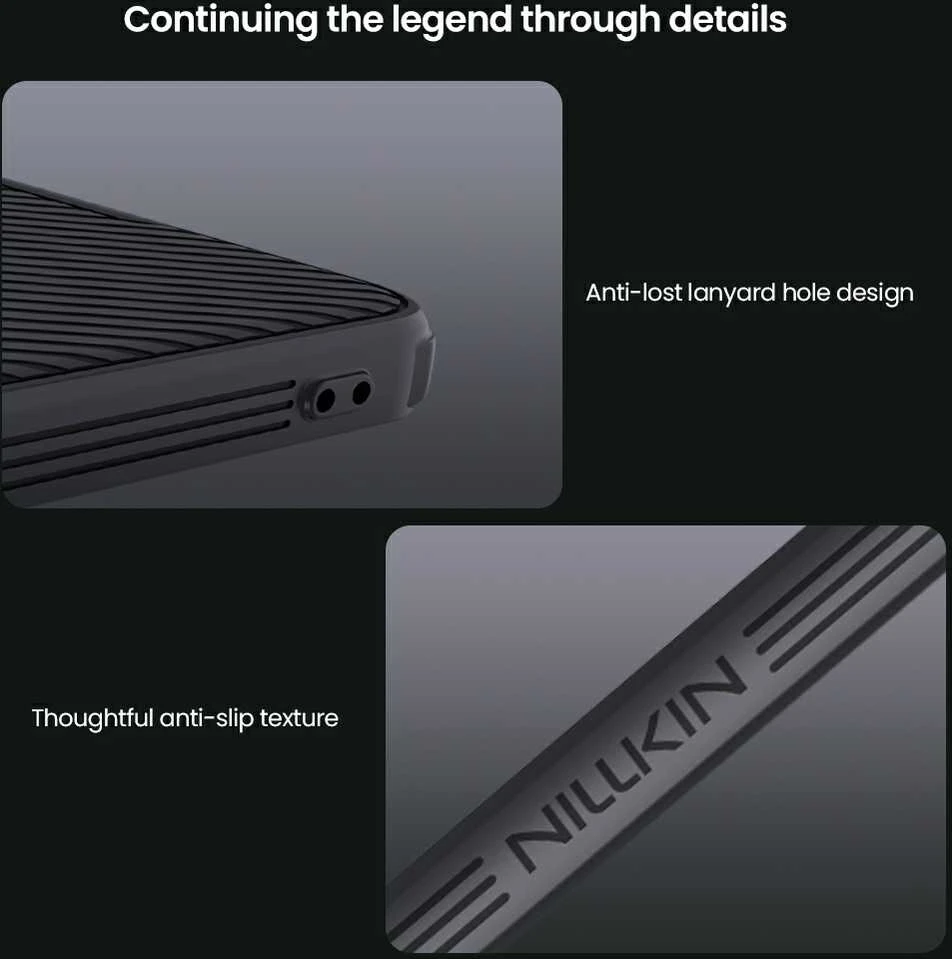 Nillkin CamShield PRO Hard Case skirta OnePlus 13R dėklas telefonui juodos spalvos