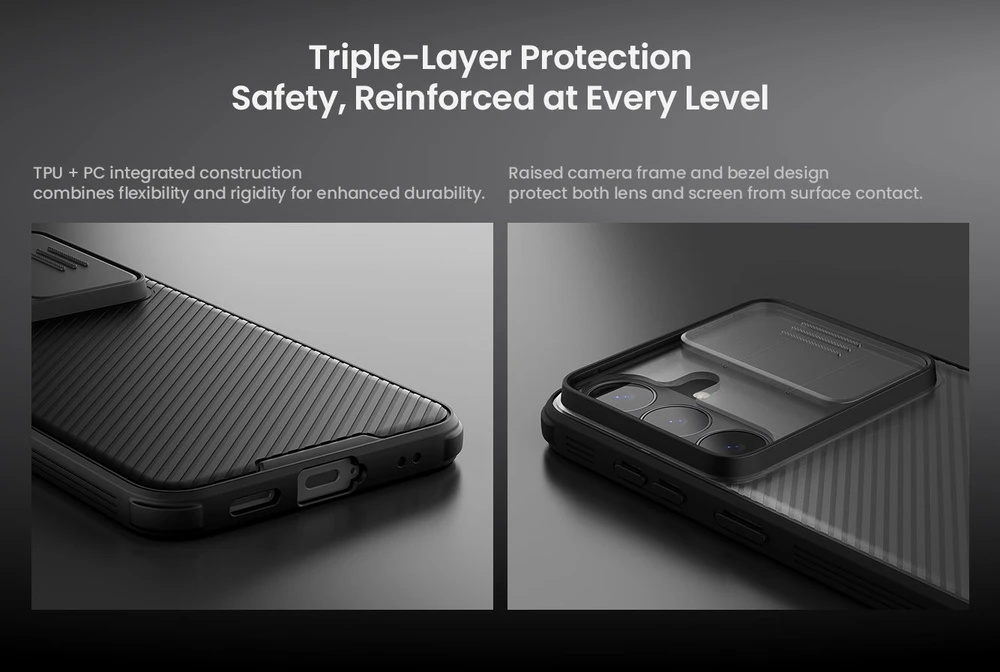 Dėklas Nillkin CamShield PRO Hard Case for Samsung Galaxy S26 FE Juoda