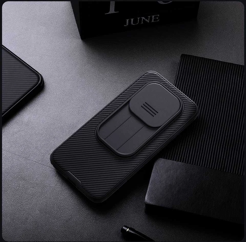 Nillkin CamShield PRO Hard dėklas skirtas Xiaomi Redmi Note 15 Pro 5G Juodas