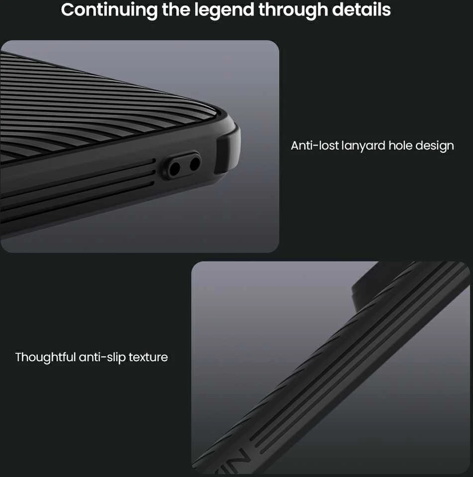 Nillkin CamShield PRO Hard Xiaomi Redmi Note 14 Pro+ 5G dėklas telefonui juodos spalvos