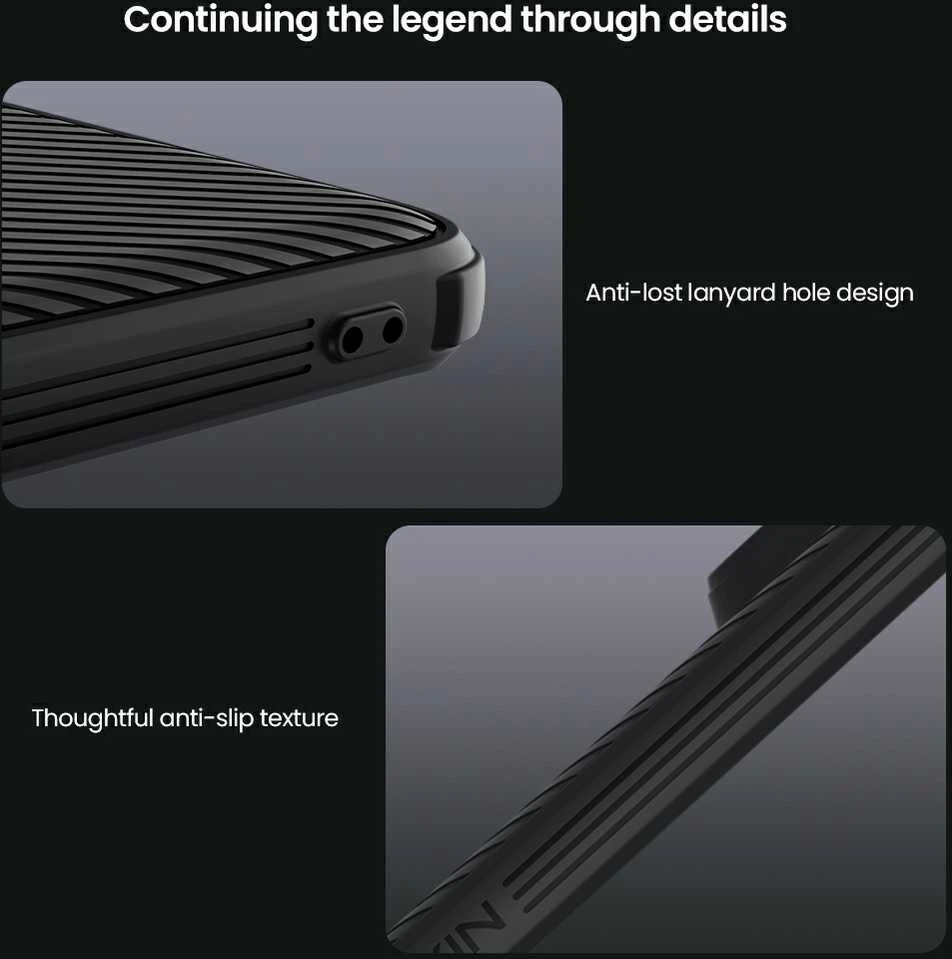Nillkin CamShield PRO Hard Xiaomi Redmi Note 14 Pro 5G/Poco X7 5G dėklas telefonui juodos spalvos