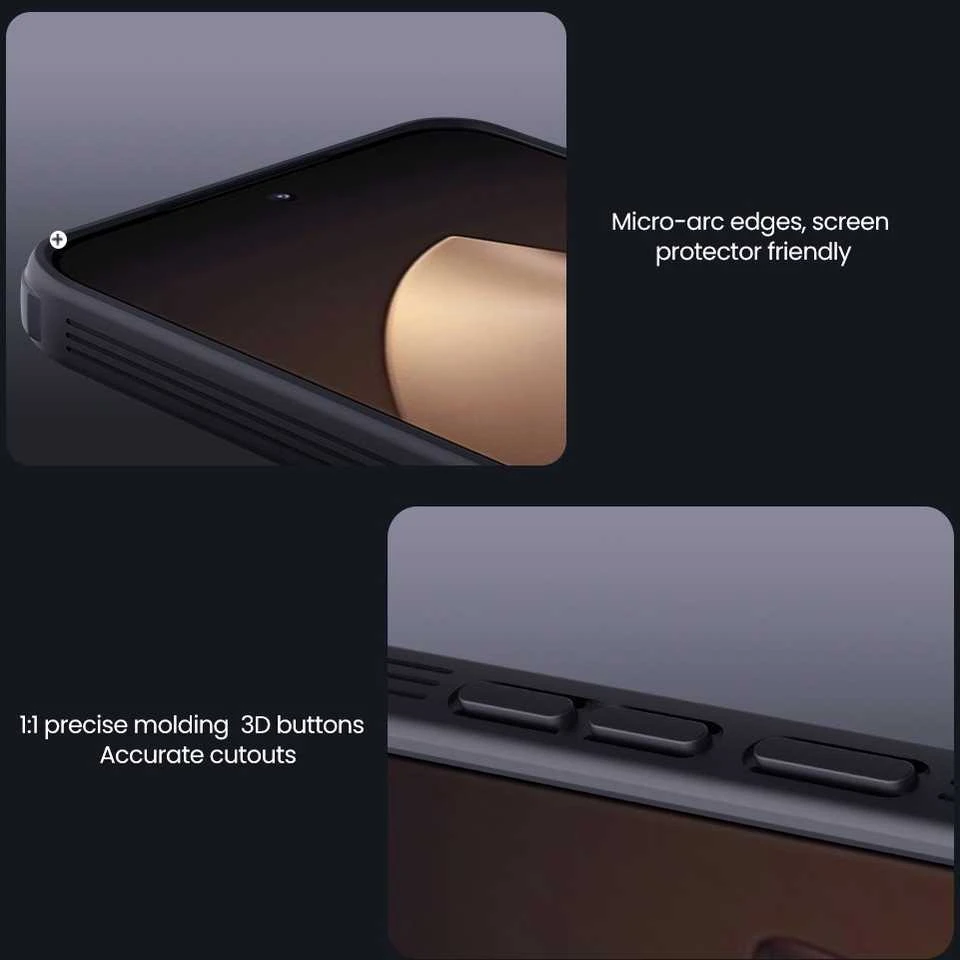 Nillkin CamShield PRO Hard dėklas skirtas Xiaomi 15T Pro Transparent juodos spalvos
