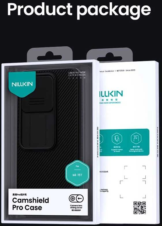 Nillkin CamShield PRO Hard dėklas skirtas Xiaomi 15T juodos spalvos