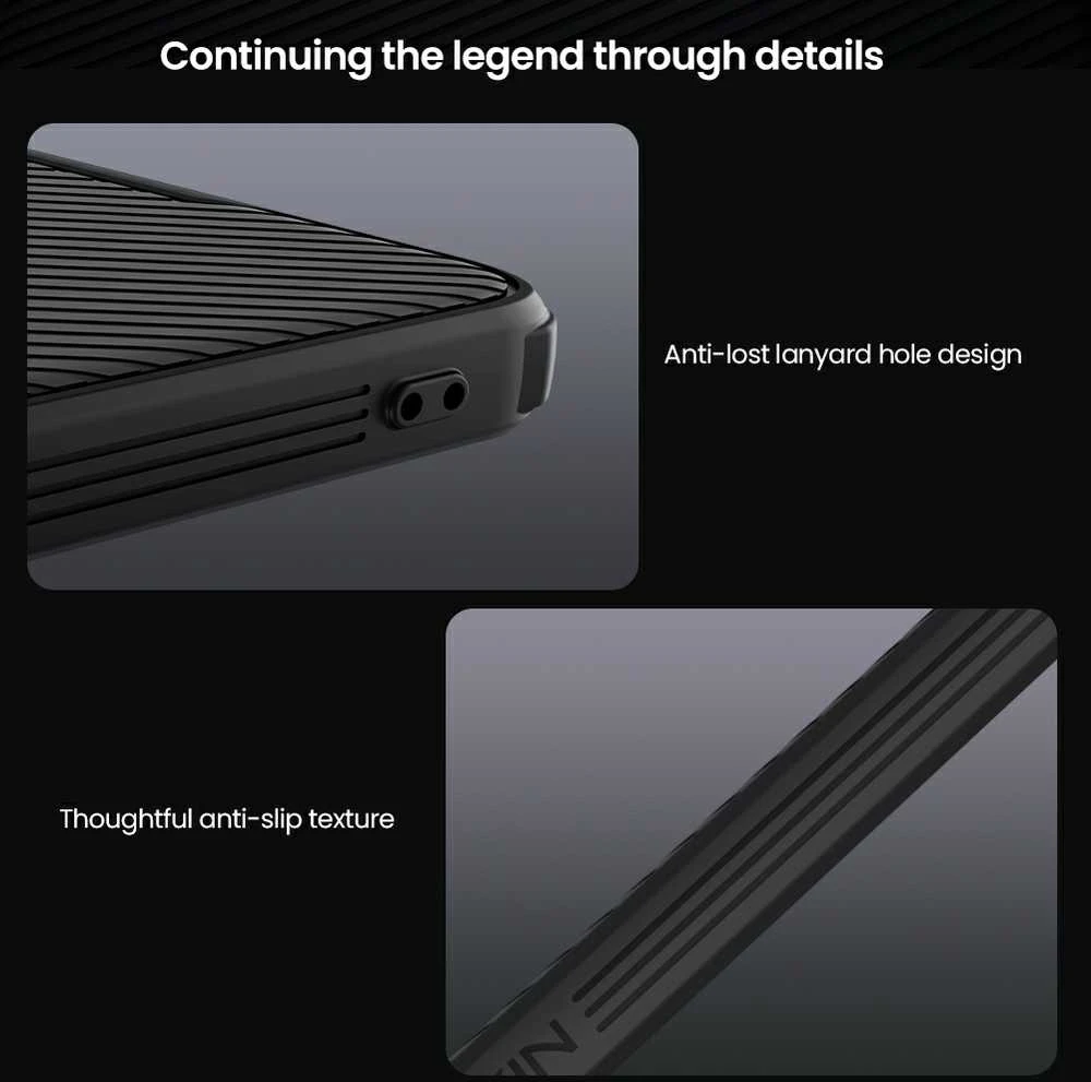 Nillkin CamShield PRO Magnetic Hard dėklas skirtas Poco X7 Pro 5G juodos spalvos
