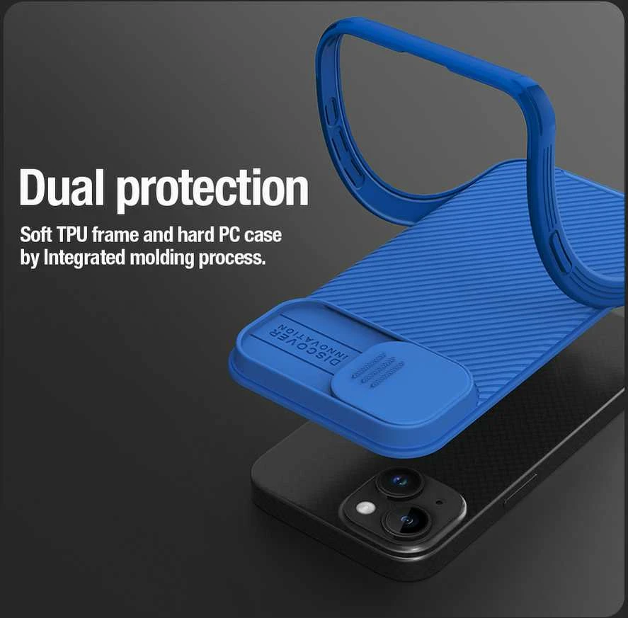 Nillkin CamShield PRO Magnetic Apple iPhone 15 Plus dėklas telefonui mėlynos spalvos