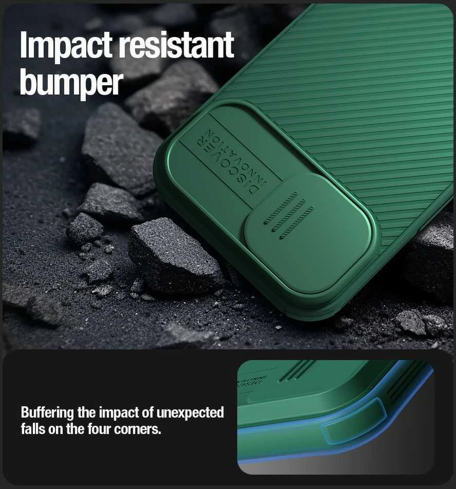 Nillkin CamShield PRO Magnetic Apple iPhone 15 Plus dėklas telefonui mėlynos spalvos