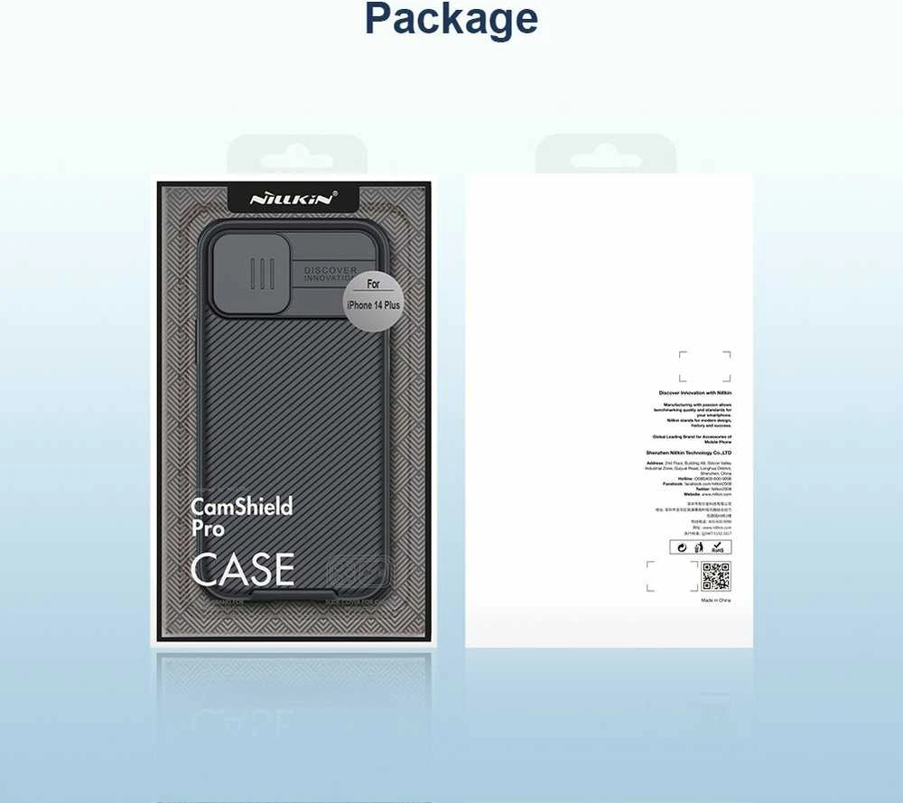Nillkin CamShield Pro Magnetic Apple iPhone 14 Plus Camera Protector dėklas telefonui juodos spalvos (with MagSafe)