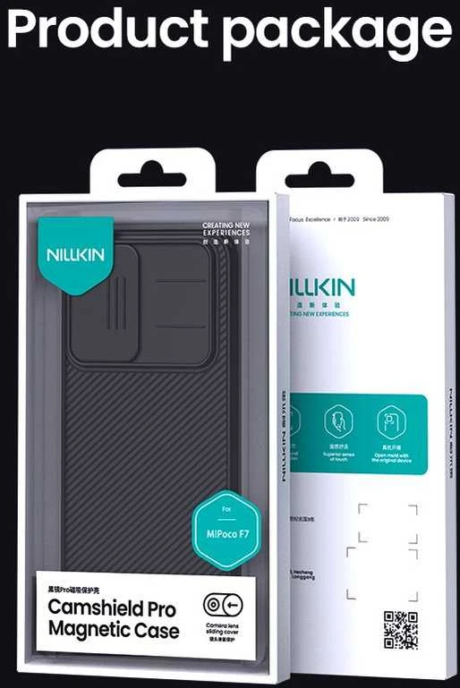 Nillkin CamShield PRO Magnetic Hard dėklas skirtas Poco F7 juodos spalvos