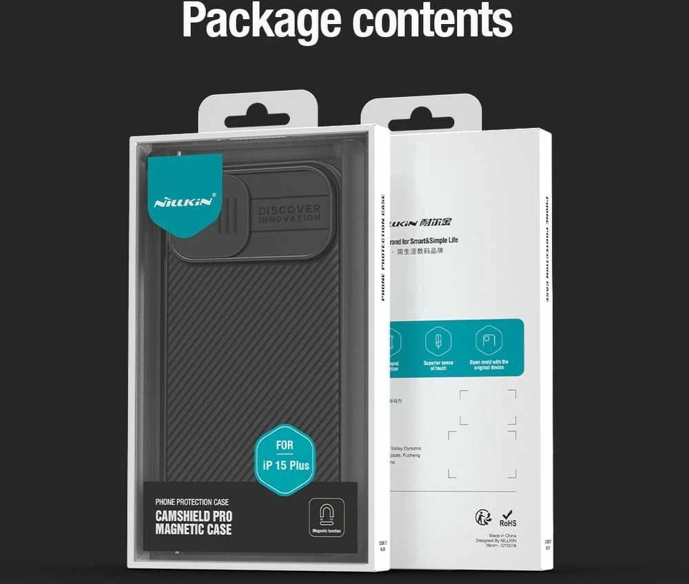 Nillkin CamShield PRO Magnetic Apple iPhone 15 Plus dėklas telefonui mėlynos spalvos