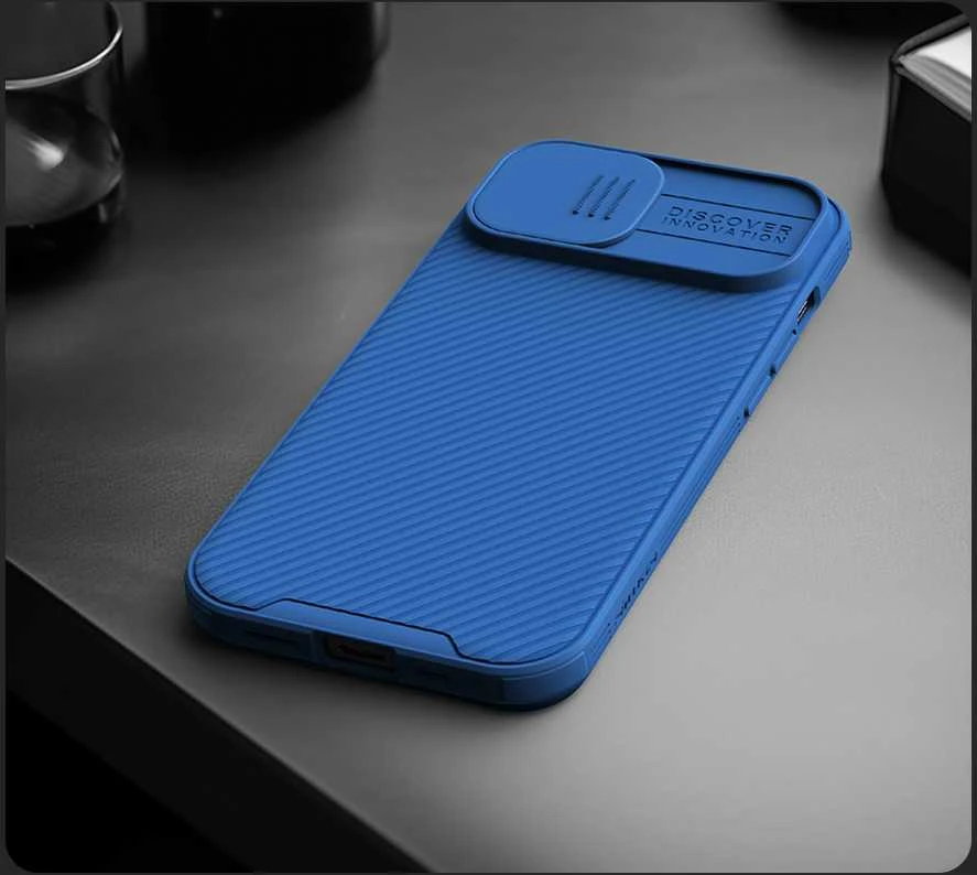 Nillkin CamShield PRO Magnetic Apple iPhone 15 Plus dėklas telefonui mėlynos spalvos