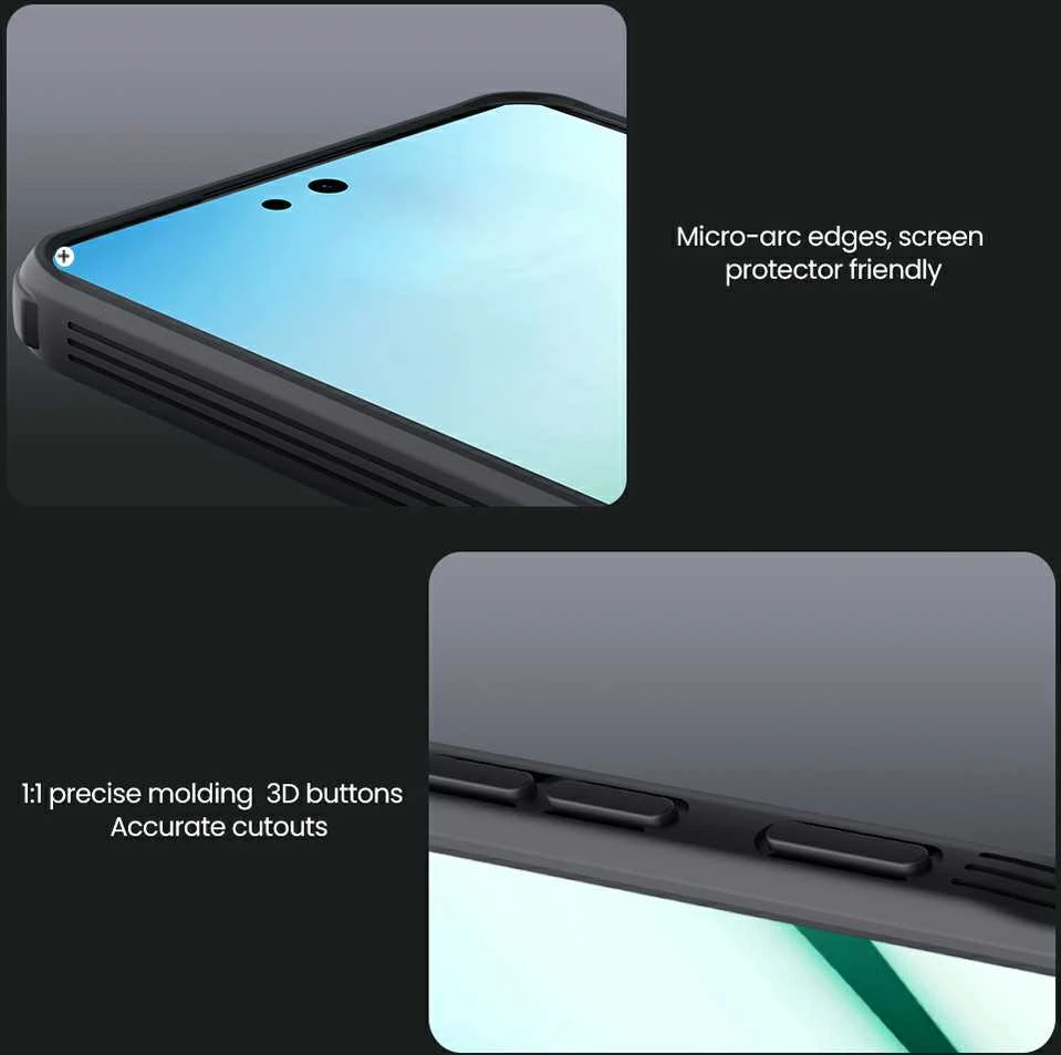 Nillkin CamShield PRO Magnetic Hard Case Samsung Galaxy A36 5G dėklas telefonui juodos spalvos