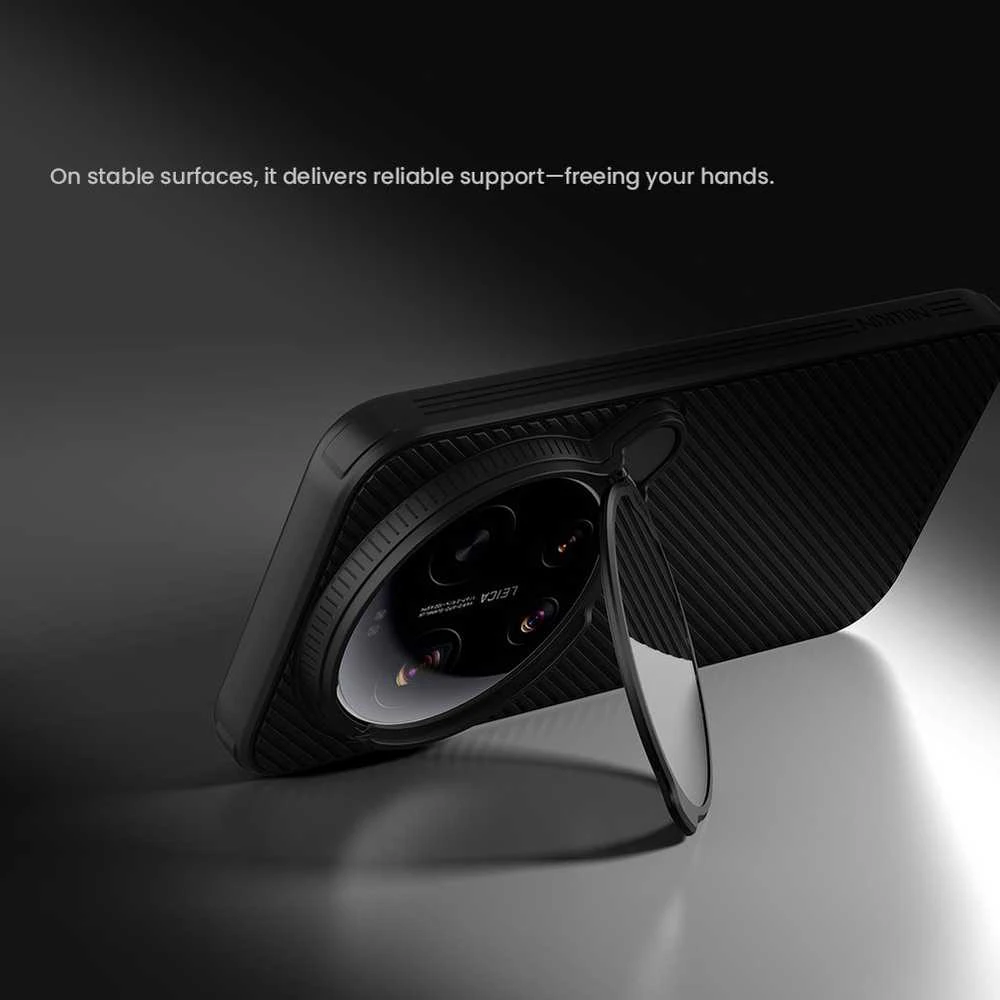 Dėklas Nillkin CamShield Prop Magnetic (skaidrus Lens) Case skirtas Xiaomi 17 Ultra skaidrus juodos spalvos