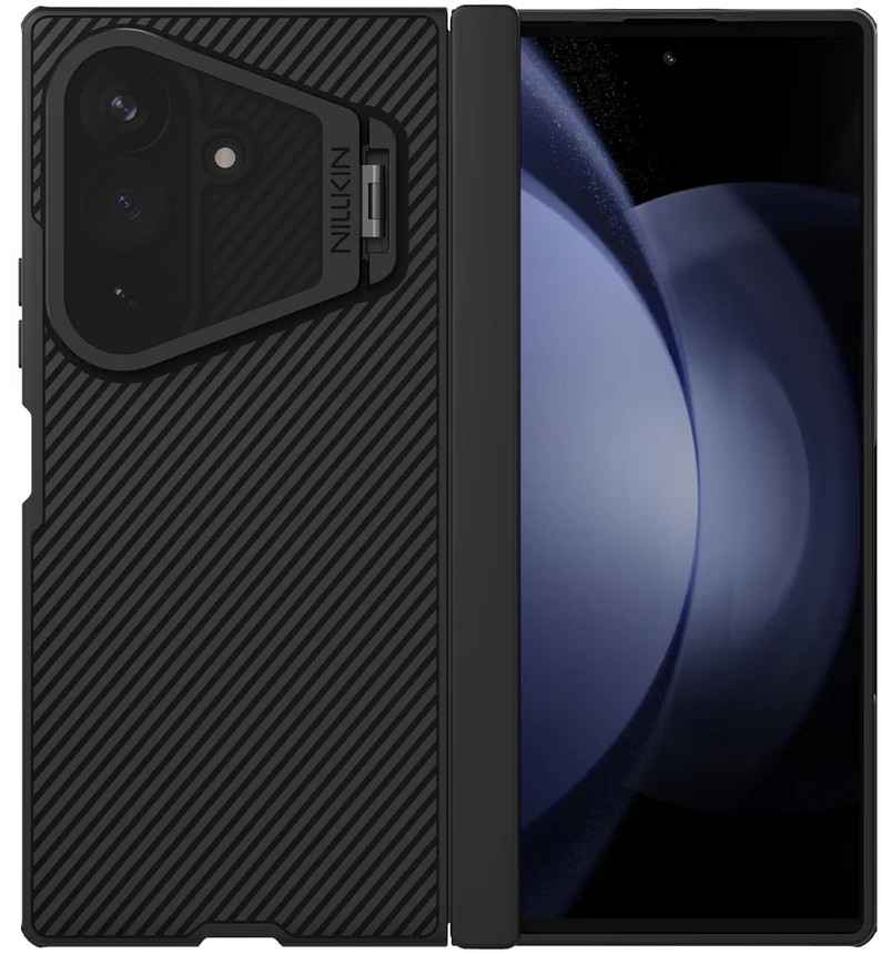 Nillkin CamShield Prop Magnetic (skaidrus Lens) dėklas skirtas Samsung Galaxy Z Fold 8 Ultra juodos spalvos