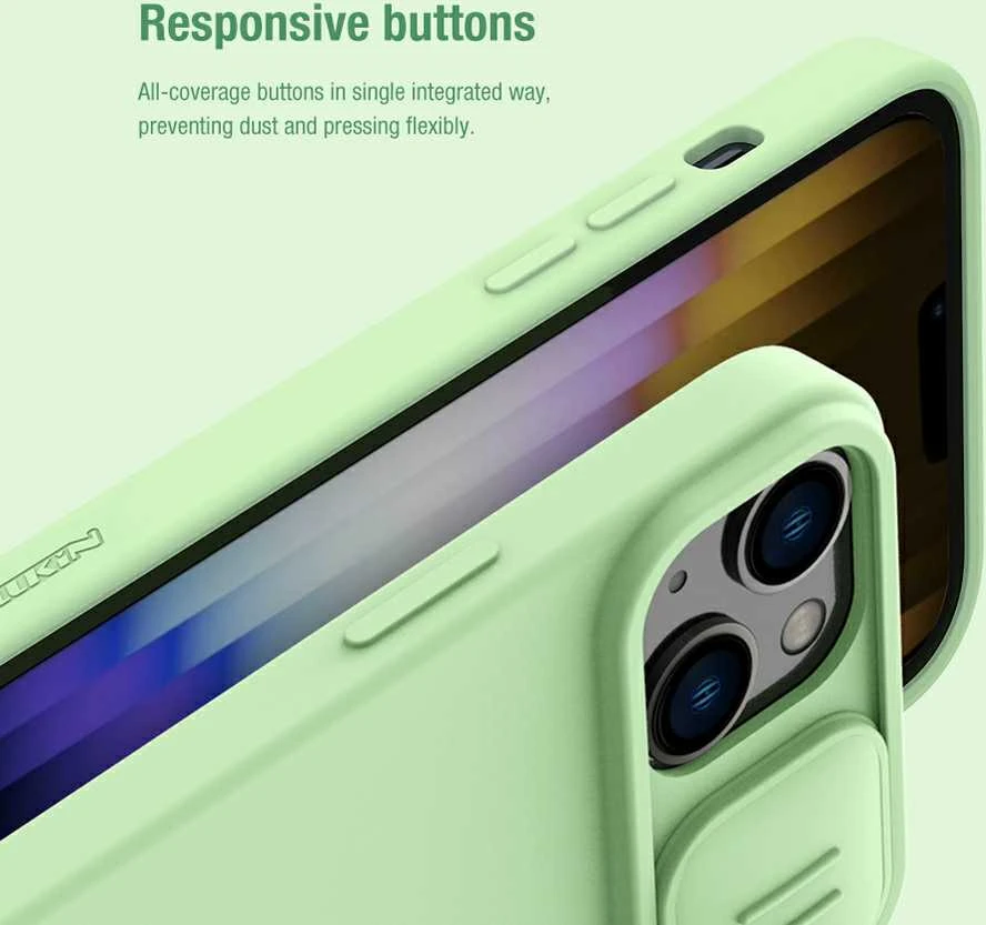 Dėklas Nillkin CamShield Silky Magnetic Silicone Apple iPhone 14 Plus juodas