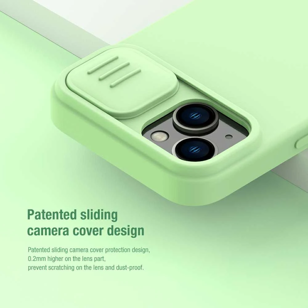 Dėklas Nillkin CamShield Silky Magnetic Silicone Apple iPhone 14 Plus juodas