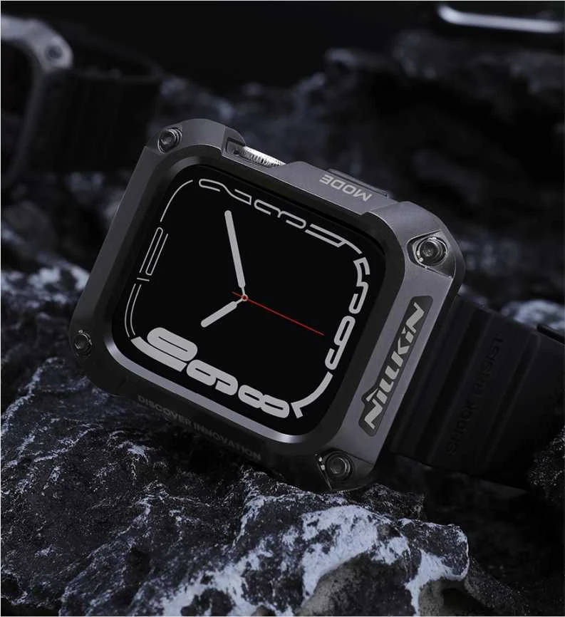 Nillkin DynaGuard apyrankė + dėklas Apple Watch Series 44mm 4/5/6 juodas