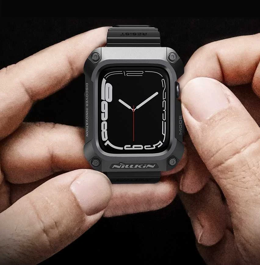Nillkin DynaGuard apyrankė + dėklas Apple Watch Series 44mm 4/5/6 juodas