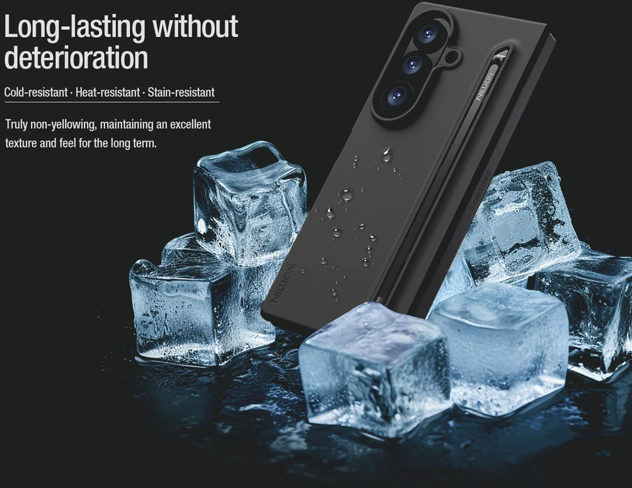 Nillkin Flex Pure Fold Pen Slot dėklas skirtas Samsung Galaxy Z Fold 8 Ultra mėlynos spalvos
