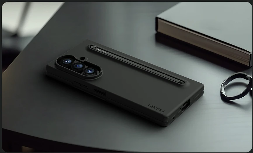Nillkin Flex Pure Fold Pen Slot dėklas skirtas Samsung Galaxy Z Fold 8 Ultra mėlynos spalvos