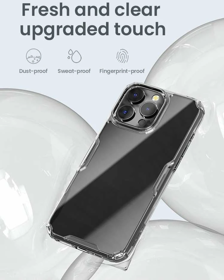 Dėklas NILLKIN NATURE PRO IPHONE 16 PRO MAX 6.9 SKAIDRUS