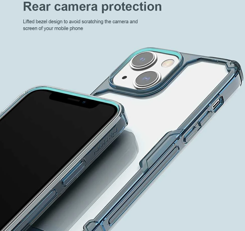 Nillkin Nature TPU Pro dėklas, skirtas Apple iPhone 14 Plus (mėlynas)