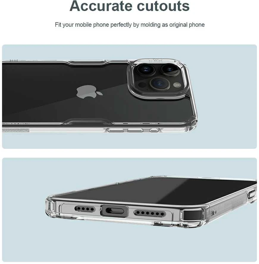 Dėklas Nillkin Nature TPU Pro Apple iPhone 15 Pro baltas
