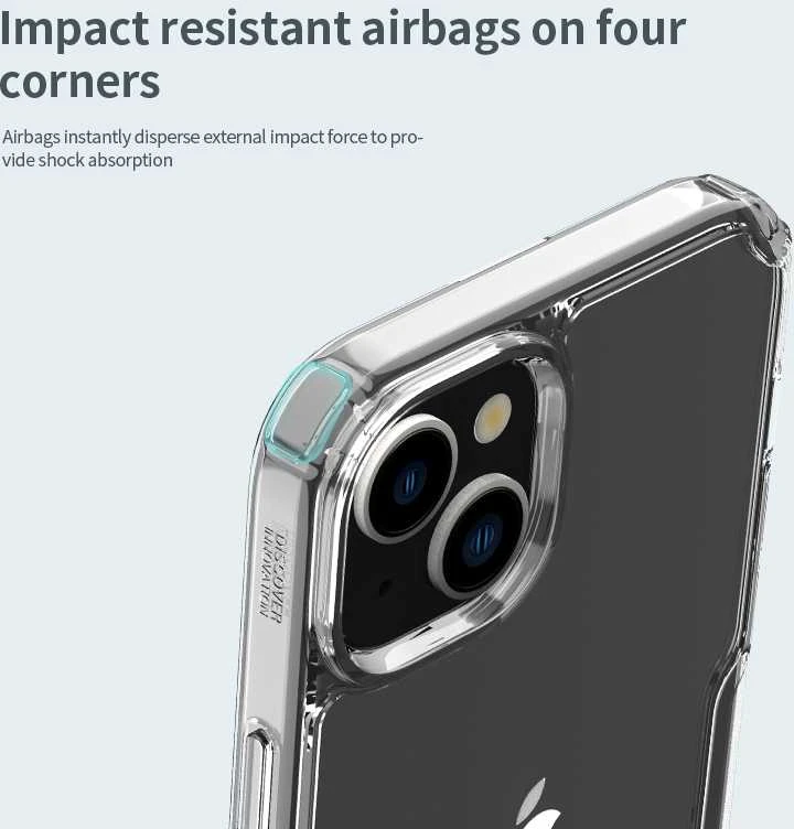 Dėklas Nillkin Nature TPU Pro Apple iPhone 15 Plus mėlynas