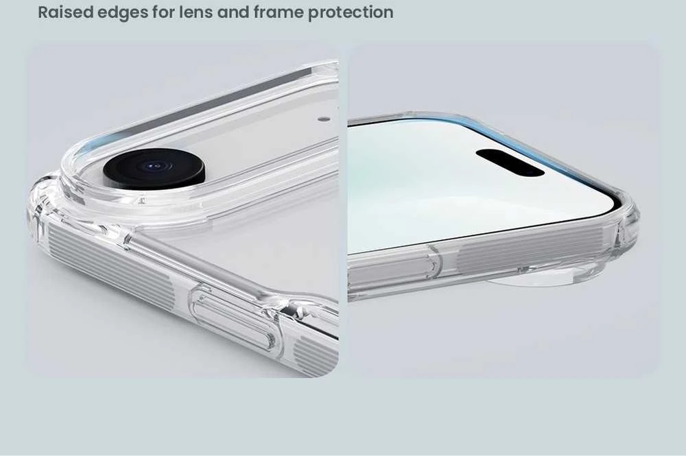 Nillkin Nature TPU PRO dėklas skirtas Apple iPhone Air skaidrus juodos spalvos