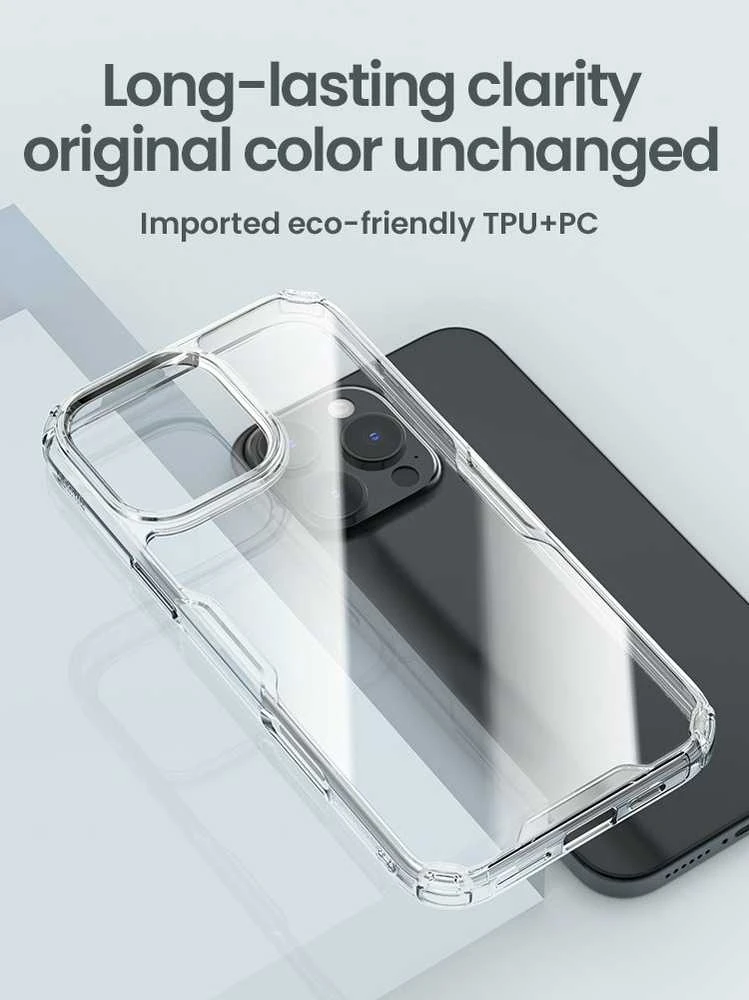 Dėklas NILLKIN NATURE PRO IPHONE 16 PRO MAX 6.9 SKAIDRUS