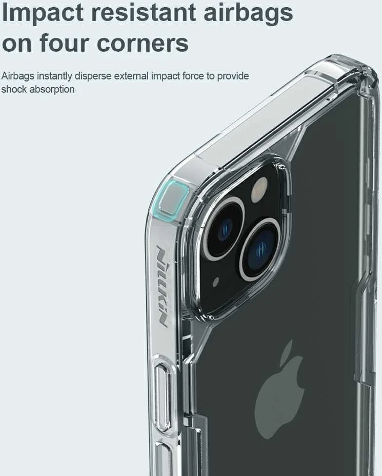 Nillkin Nature TPU Pro dėklas, skirtas Apple iPhone 14 Plus (mėlynas)