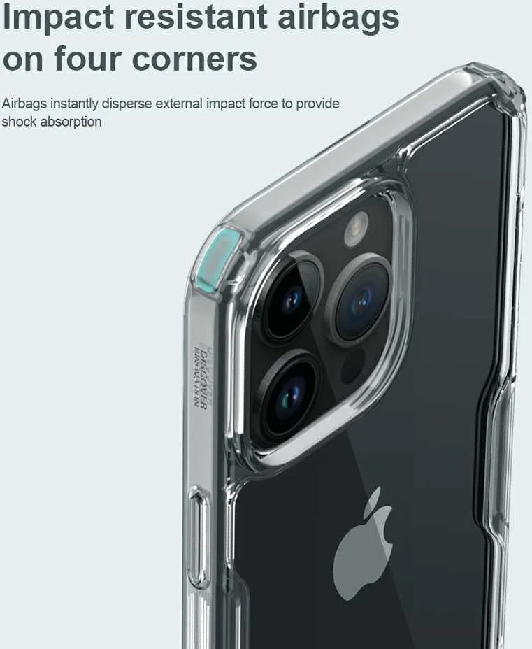 Dėklas Nillkin Nature TPU Pro Apple iPhone 15 Pro baltas
