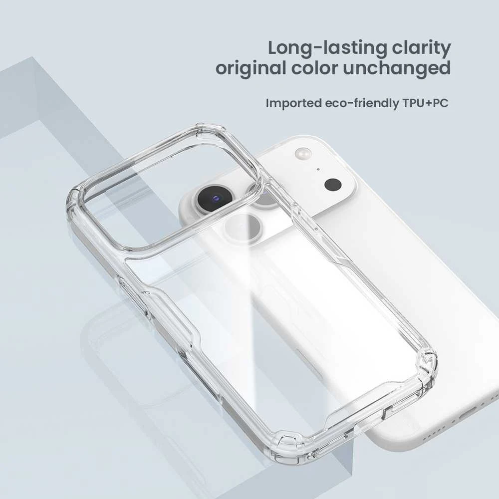 Nillkin Nature TPU PRO dėklas skirtas Apple iPhone 17 Pro skaidrus