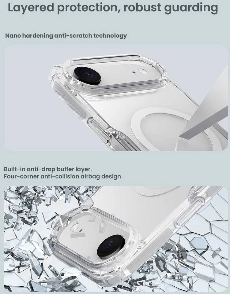 Nillkin Nature TPU PRO Magnetic dėklas skirtas Apple iPhone Air skaidrus