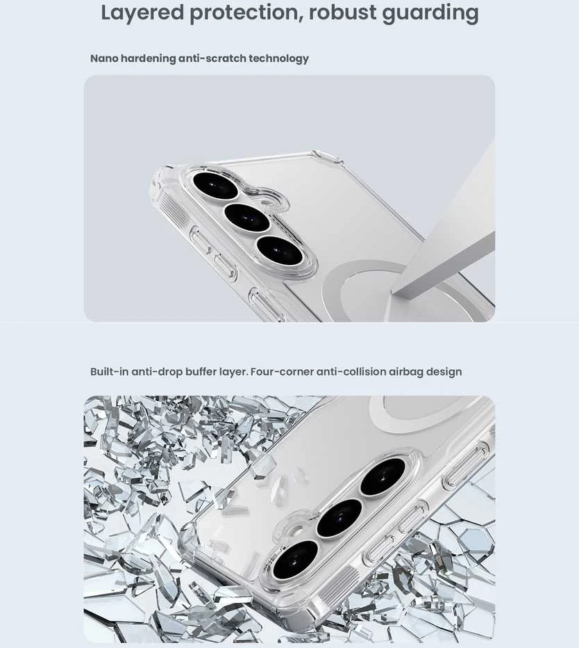 Nillkin Nature TPU PRO Magnetic dėklas skirtas Samsung Galaxy S26 skaidrus