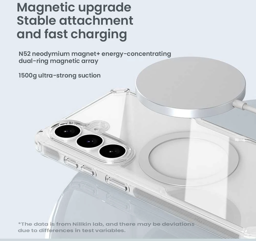 Nillkin Nature TPU PRO Magnetic dėklas skirtas Samsung Galaxy S26+ skaidrus