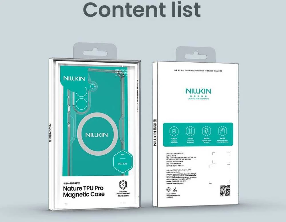 Nillkin Nature TPU PRO Magnetic dėklas skirtas Samsung Galaxy S26 skaidrus