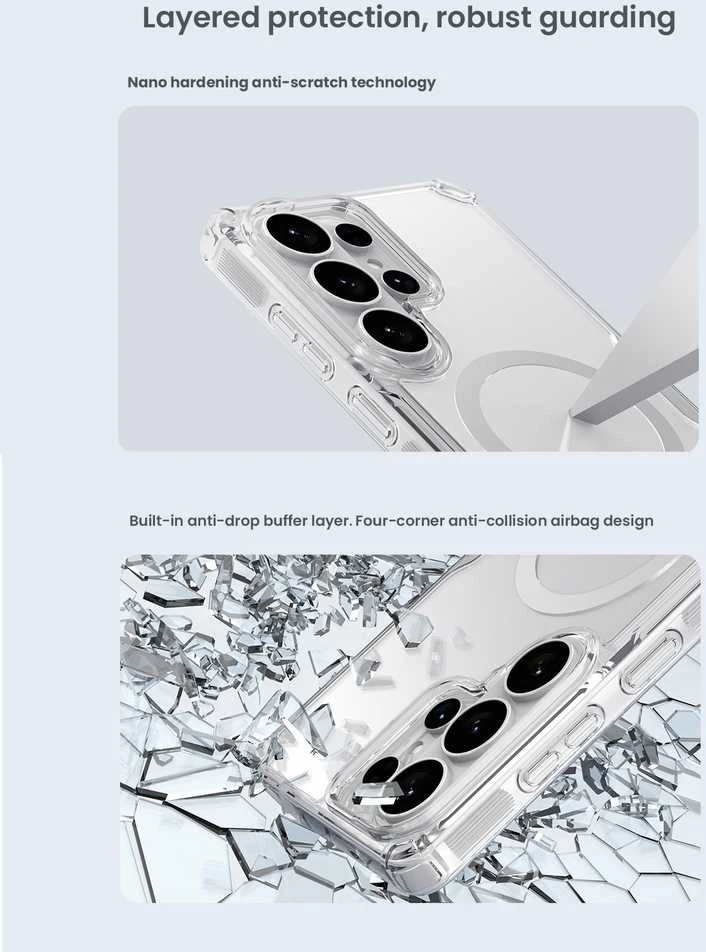 Nillkin Nature TPU PRO Magnetic dėklas skirtas Samsung Galaxy S26 Ultra skaidrus