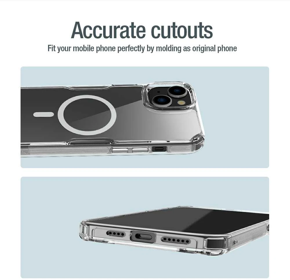 Nillkin Nature Pro armored with MagSafe Apple iPhone 15 Plus – dėklas telefonui mėlynos spalvos